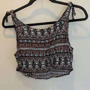 Boho style crop tank